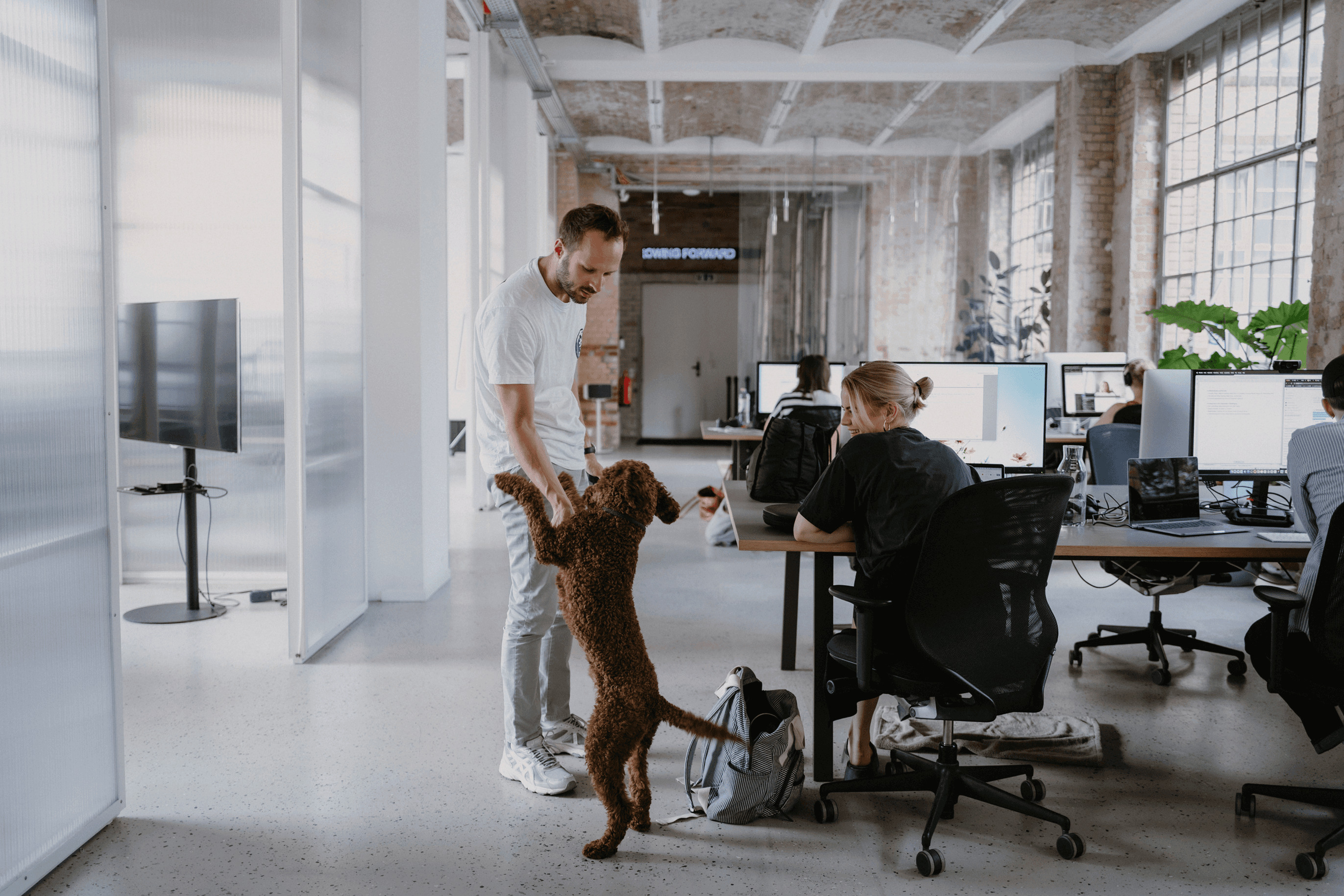 The culture of a design agency: a shot of staff in the DAYONE office