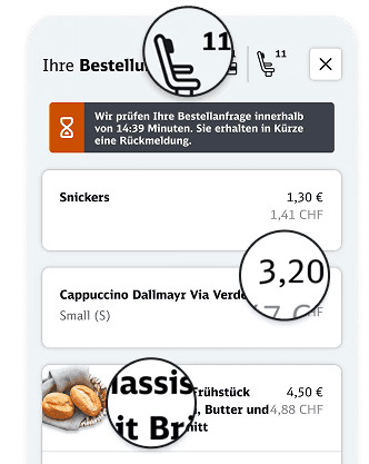 Service Design: Abbildung des digitalen Bestellprozesses für Reisende der DB