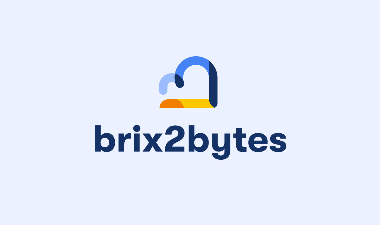 View of the brix2bytes logo