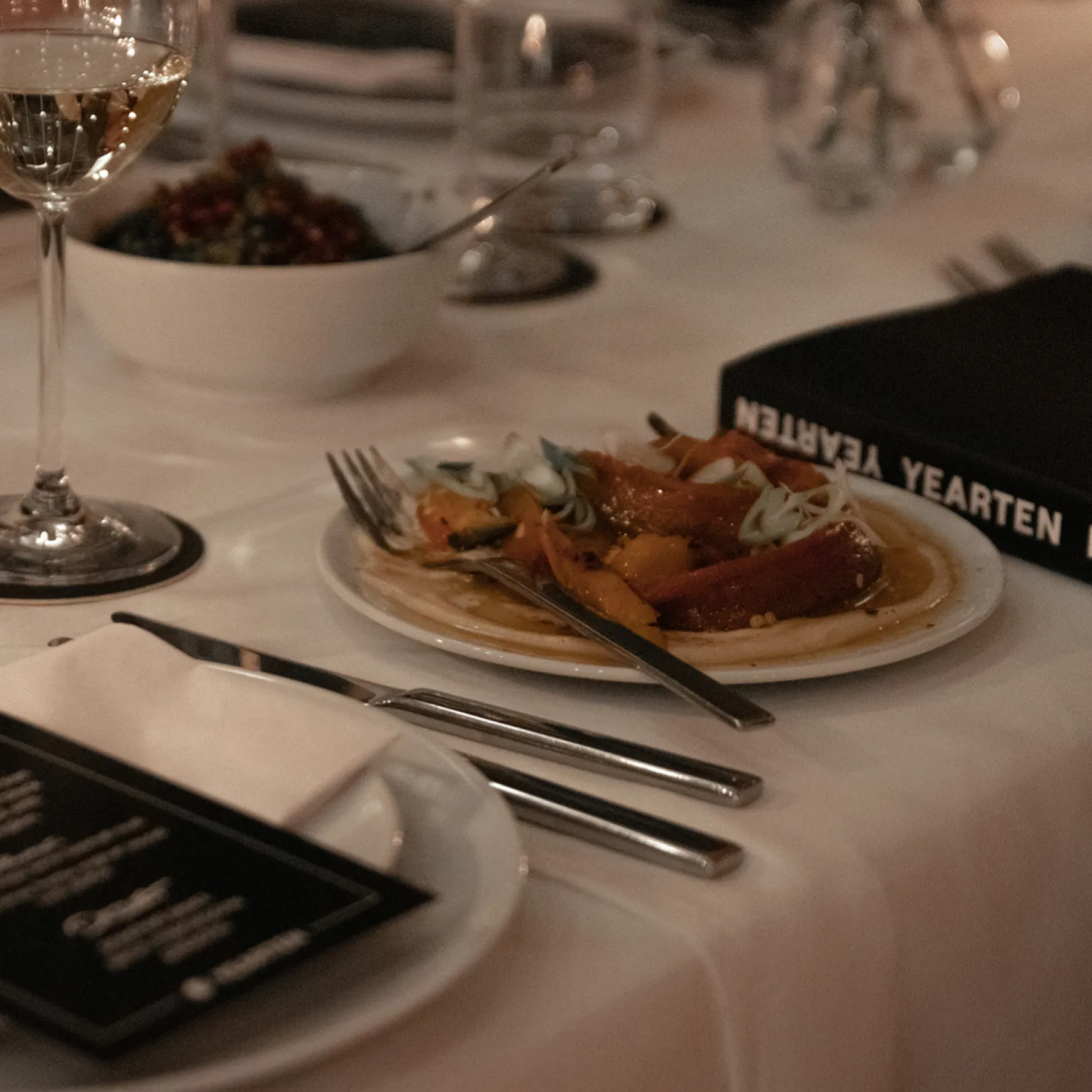 Participants at the A New Perspective executive dinner in focused conversation during the evening.