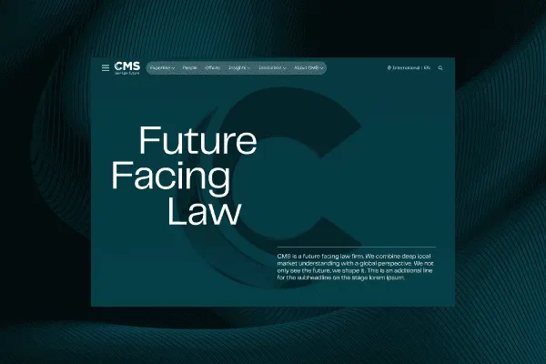 Zu sehen ist die Ansich der Startseite der redesignten Webseite für CMS.