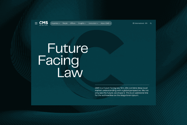 Zu sehen ist die Ansich der Startseite der redesignten Webseite für CMS.